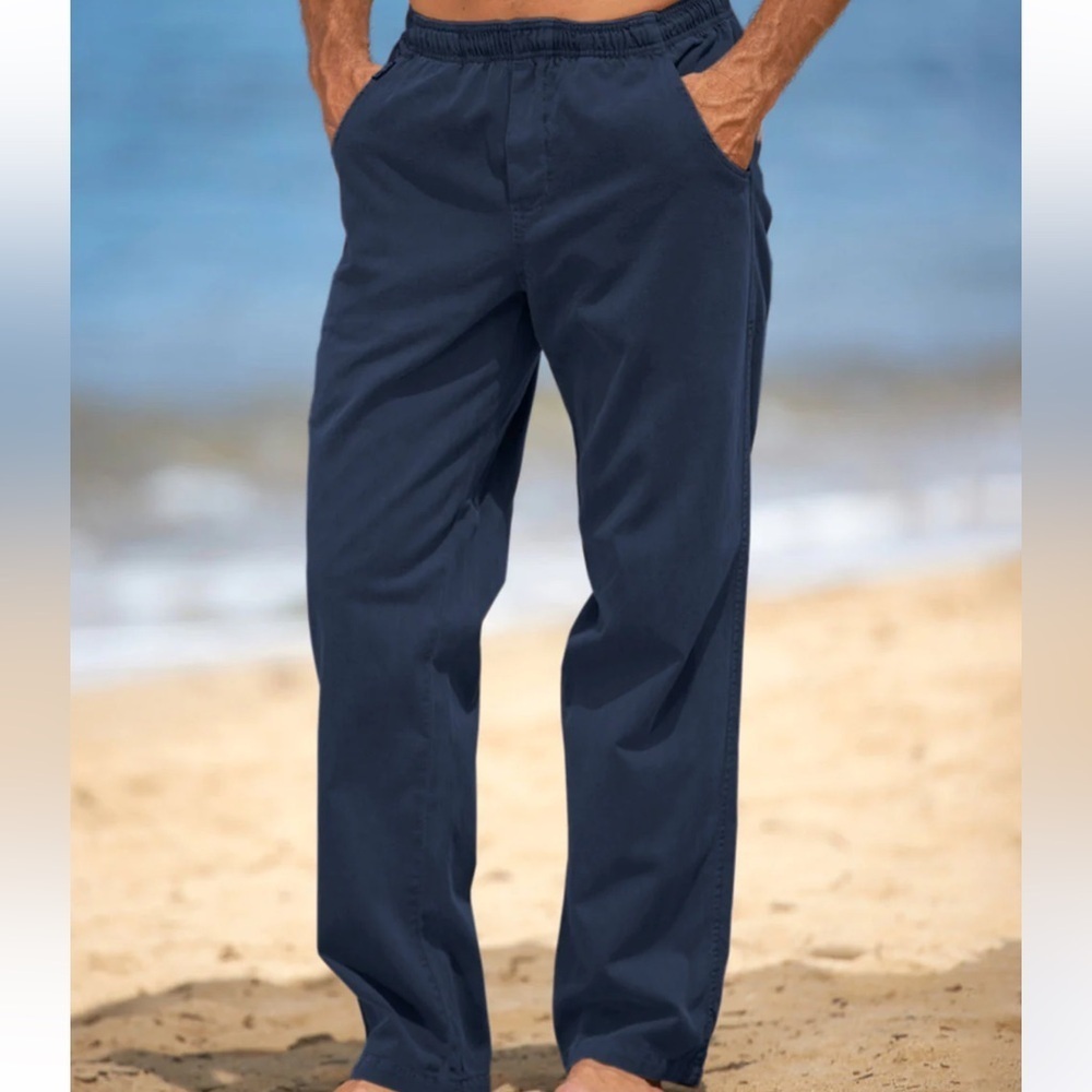 Crazy Shirts lounge Pants L blue Joggers
Men sweatpants Drawstring Elastic Waist